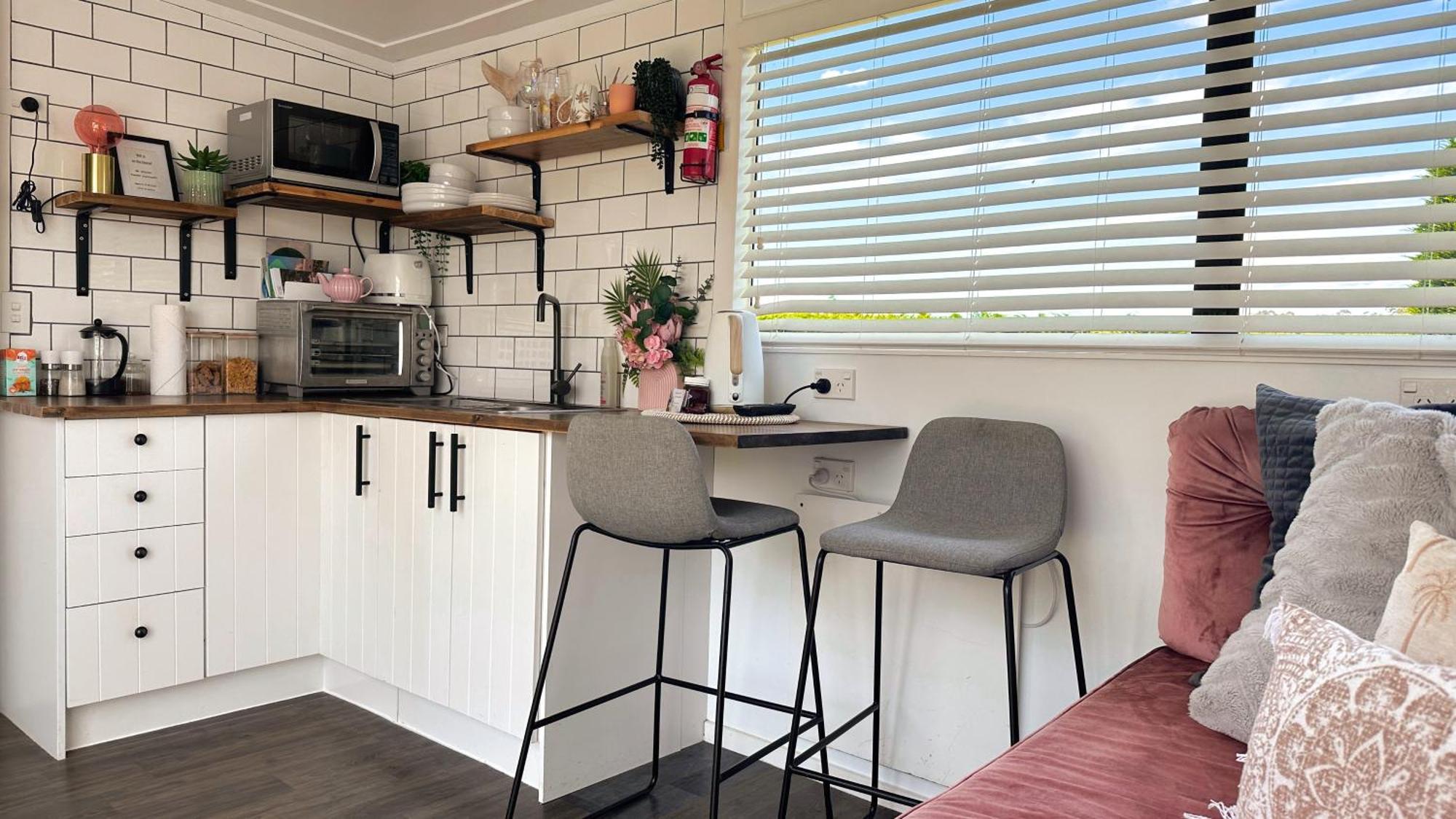 فيلا Rustling Oaks Nz Tropical Tiny House Tamahere المظهر الخارجي الصورة